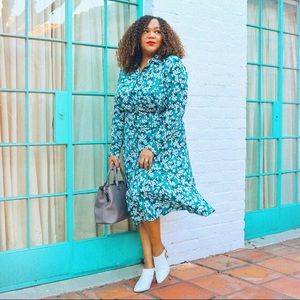 Who What Wear Floral Shirt Dress Size XL